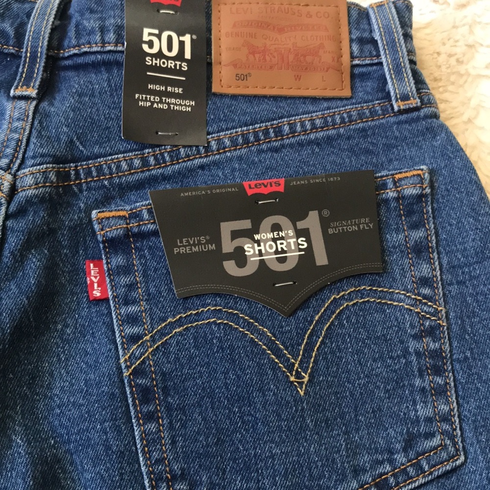 NWT 501 Levi’s high rise short, MSRP $69.50 - Picture 12 of 16
